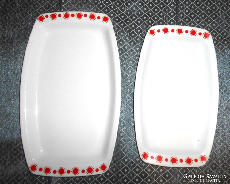 2 db Alföldi porcelán pecsenyés tál  asztalközép - napocska dekor-az ár 2 db-ra vonatkozik