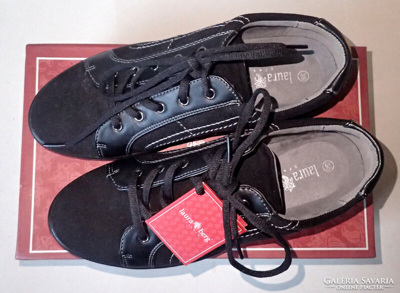 Laura Berg size 38 black women's shoes with new label in their own box