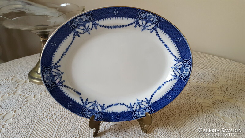 Antique English, stoke on trent porcelain oval serving bowl
