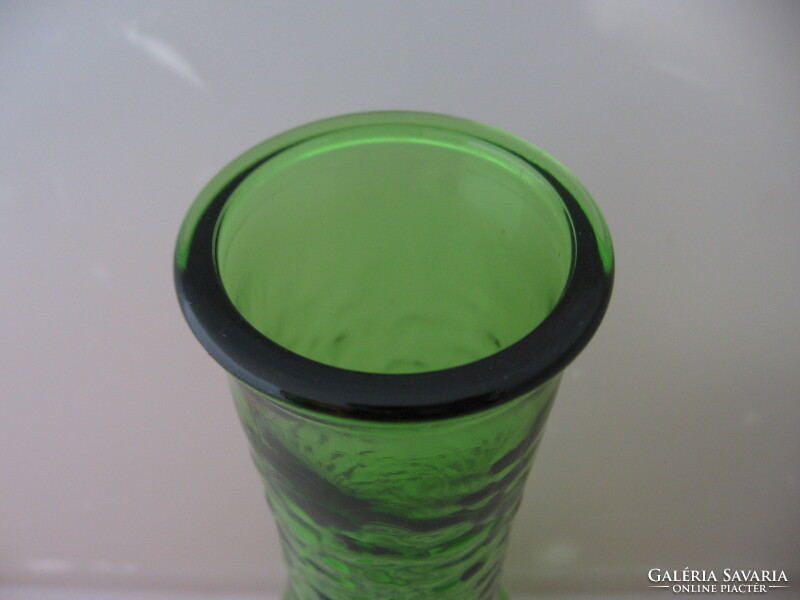 Retro zöld üveg váza