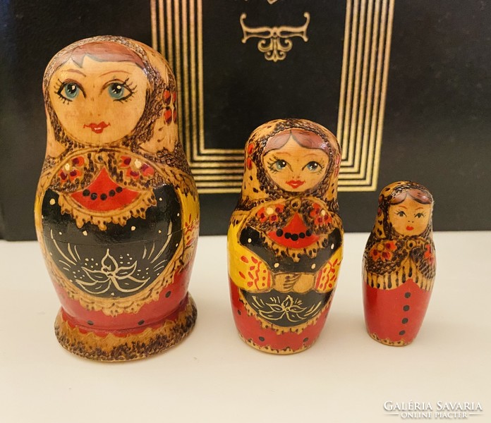 Hand-carved and painted rare matryoshka, matryoshka doll