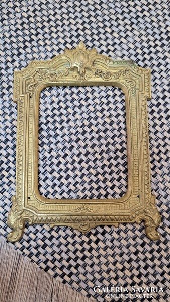 Antique copper picture frame.
