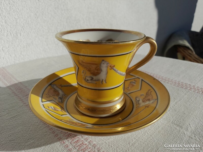 Czech alt wien biedermeyer collector's cup and saucer, xix. No.