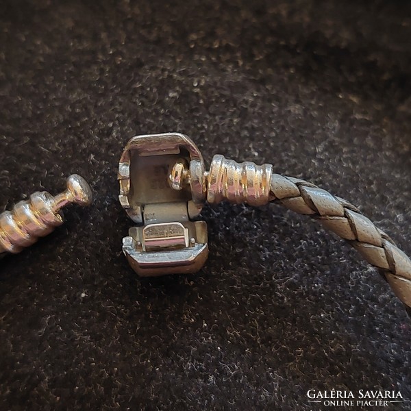 Braided leather pandora bracelet