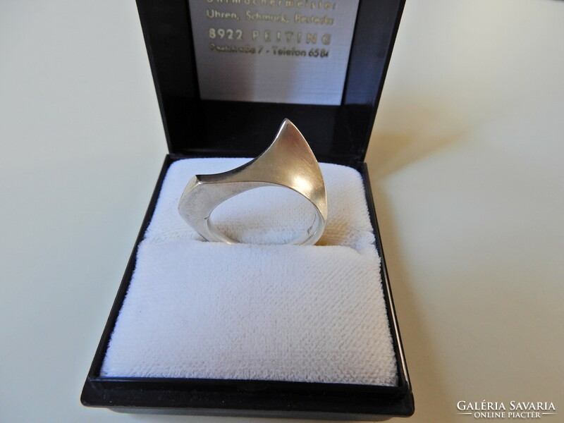 Old modernist style silver ring