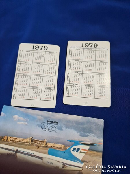 Malévos card calendars 1979 postcard