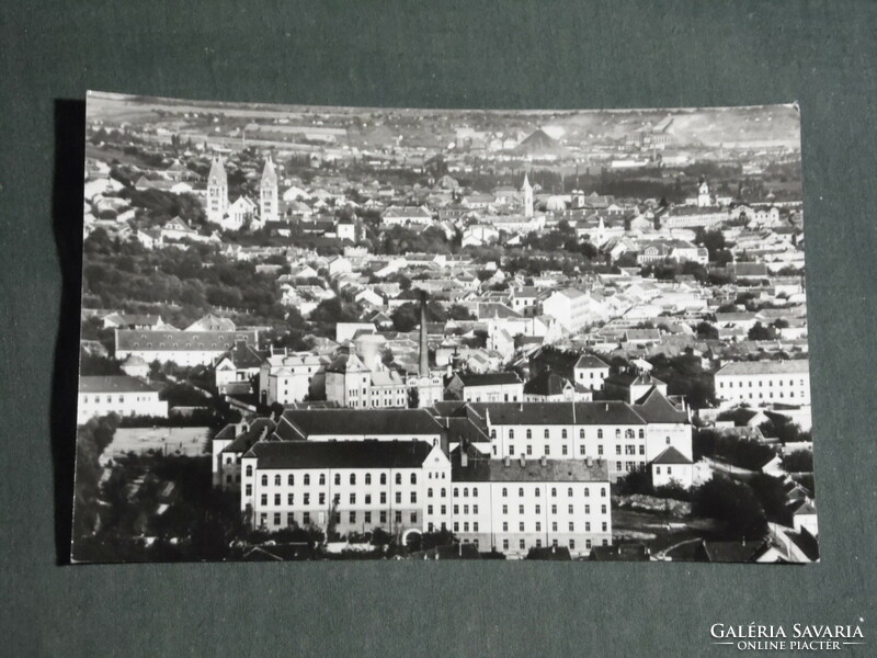 Postcard, Pécs, city view, from a bird's eye view