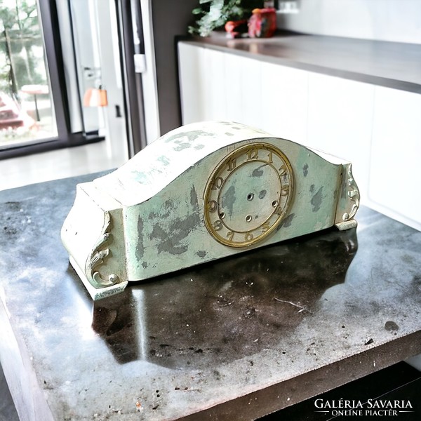 Retro, vintage fireplace clock decoration