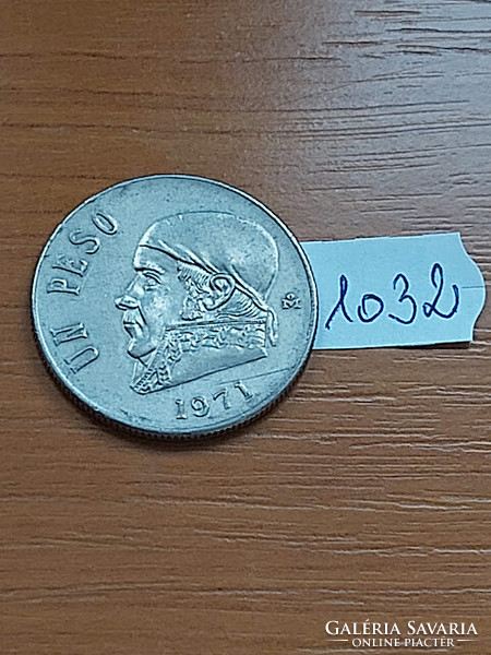 Mexico mexico 1 peso 1971 j. M. Morelos mexico as, copper-nickel 1032