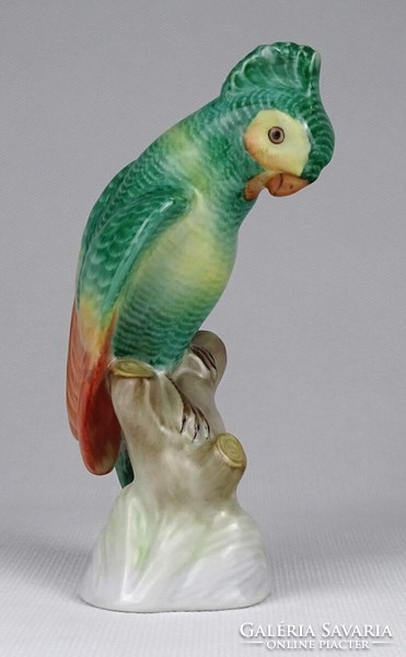 1Q618 old Herend porcelain parrot 12 cm