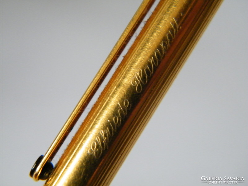 Vintage montblanc noblesse slimline gold colored ballpoint pen