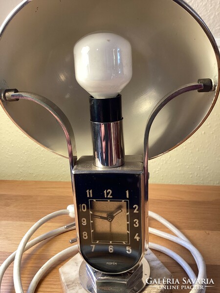 MOFÉM art deco működő lámpa óra.