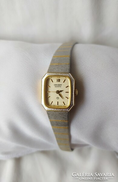 Wonderful vintage oriental jewelry watch (palladium + gold plating)