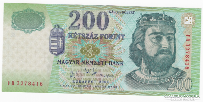 200 Forint bankjegy 2004-ből