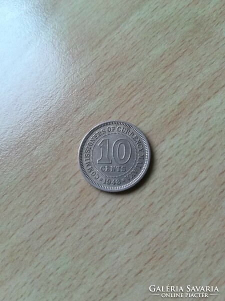 Malaysia - Malaya 10 cents 1948