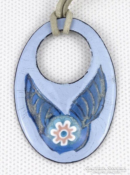 1Q370 barkos bea: fire enamel necklace
