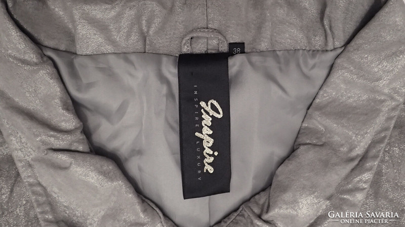 Inspire luxury women's shiny pigskin pigskin elegant luxury small coat leather jacket jacket blazer jacket