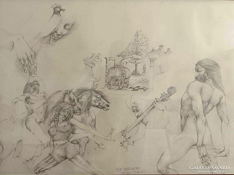 István Szentandrássy: sketches for Columbus II.