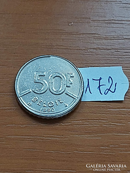 Belgium Belgium 50 francs 1990 i. King Baudouin, nickel 1172