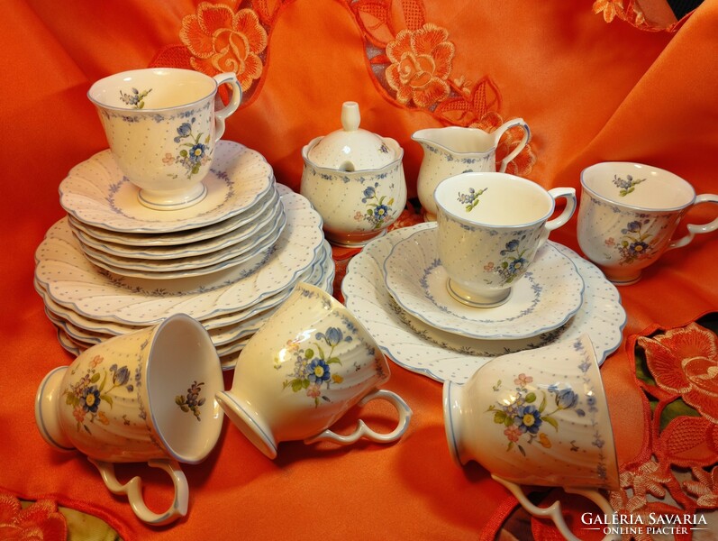 Nikko, quality Japanese porcelain coffee set for 6 people