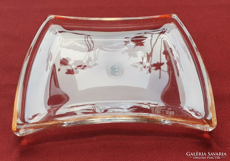 Walther glas German glass bowl serving plate bowl