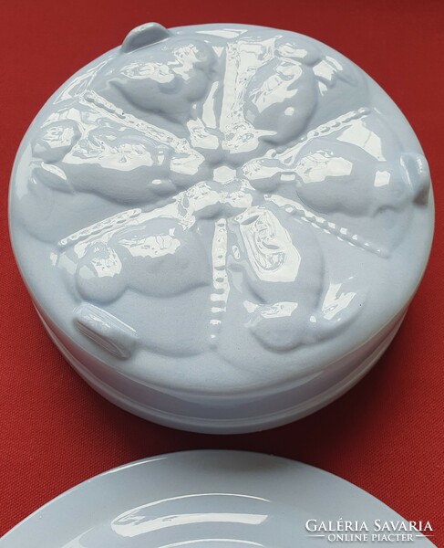 Villeroy & Boch húsvéti német porcelán sütőforma sütőtál tálaló tál tányér nyuszi csibe mintával