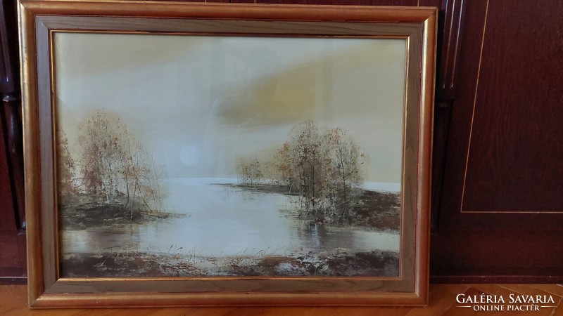 Painting, ervin balogh - floodplain