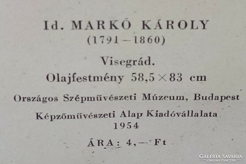 Károly Markó the Elder (1791-1860) print with seal.
