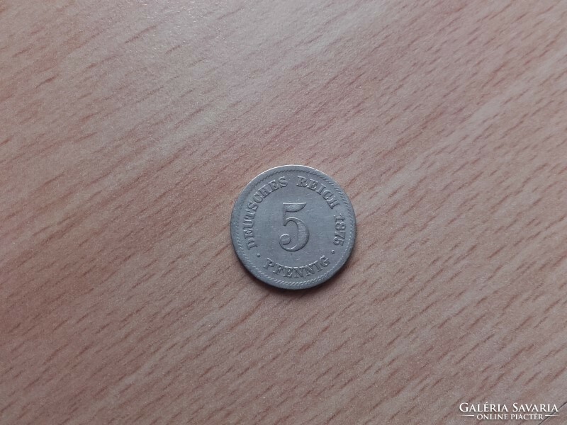 Németország 5 Pfennig 1875 J