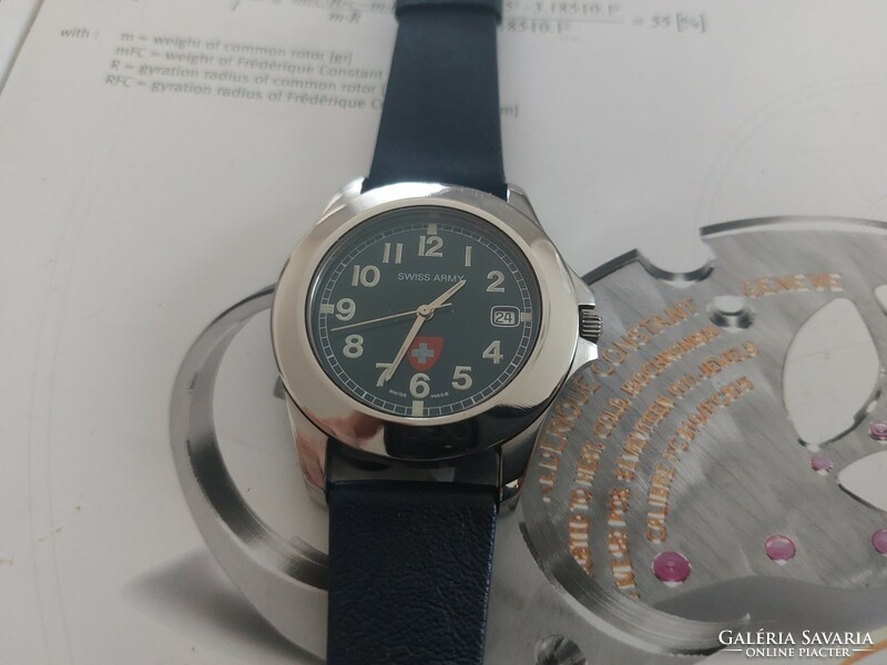 (K) swiss army steel case swiss ffi wristwatch
