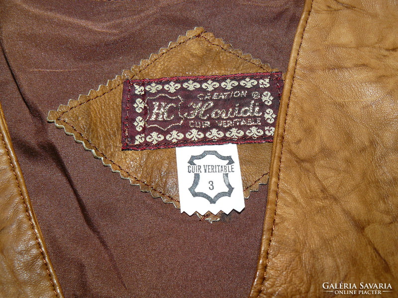 Women's leather vest