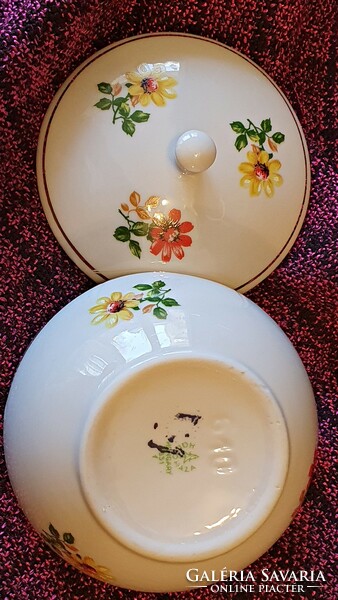 Old, hólloháza and drasche porcelain bonbonier.