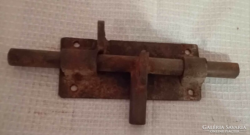 Very old iron push lock