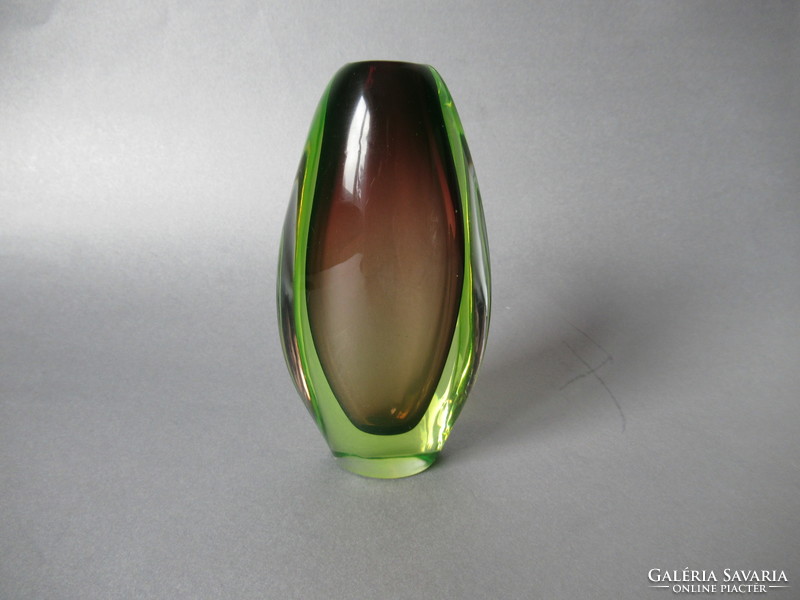 Sommerso murano - arte nuova pustetto & zanetti uranium glass ('50s-60s)