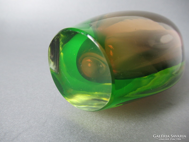 Sommerso murano - arte nuova pustetto & zanetti uranium glass ('50s-60s)
