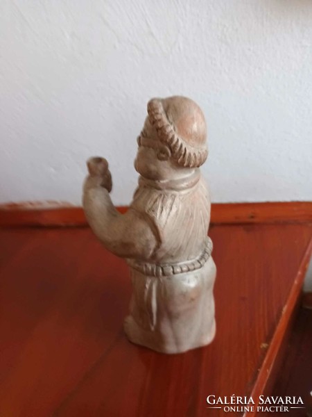 Drinking monk - rare ceramic figure - ceramic sculpture