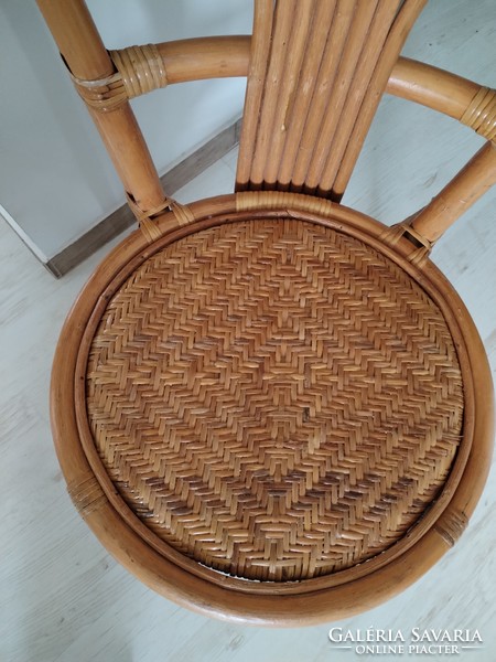 Bamboo, wicker chair - in a colonial atmosphere