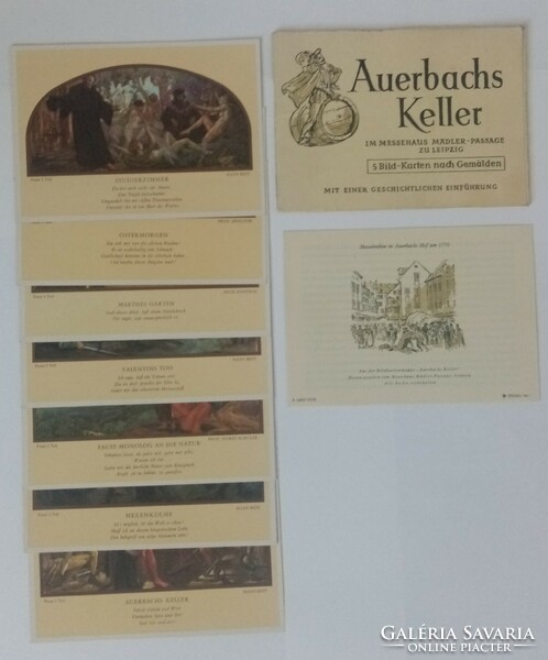 Auerbachs Keller pince - történeti füzet /7db képeslap eladó
