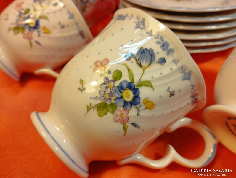 Nikko, minőségi japán porcelán kávés készlet, 12 db.