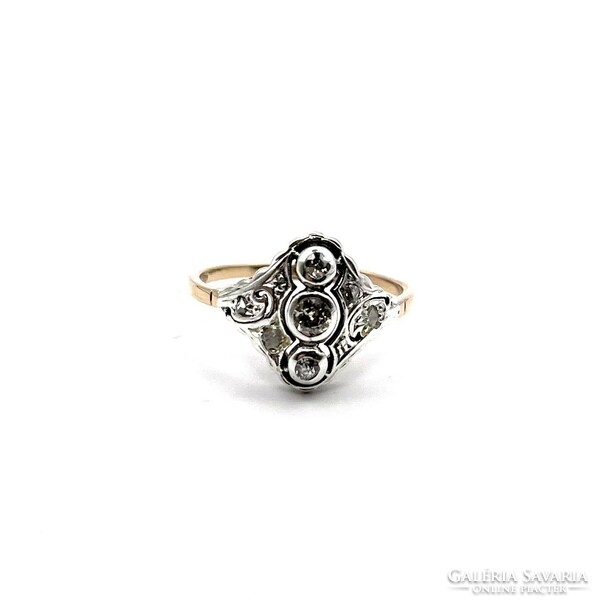 4516. Art Deco Gyűrű Gyémántokkal