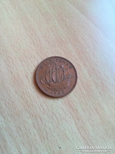 United Kingdom - England half (1/2) penny 1964 elizabeth ii.