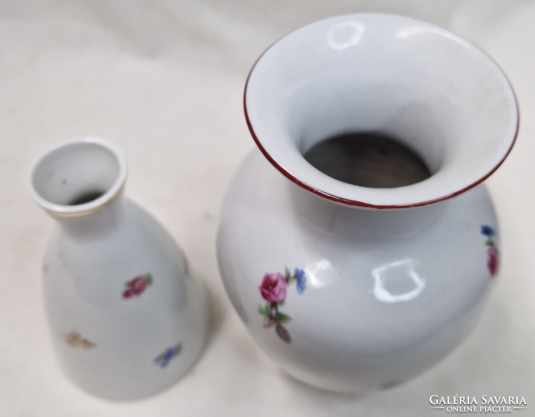 Hollóházi porcelán vázák hibátlan állapotban együtt eladók