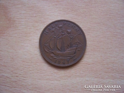 United Kingdom - England half (1/2) penny 1947 georg v.