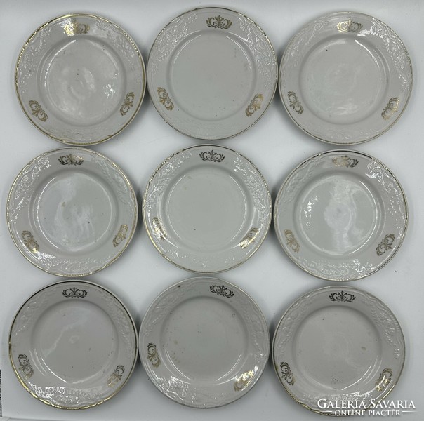 9 db süteményes porcelán tányér  USSR - Szovjetunió