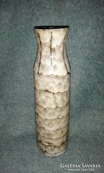 Retro Hódmezővásárhelyi kerámia váza, 35 cm magas (38)