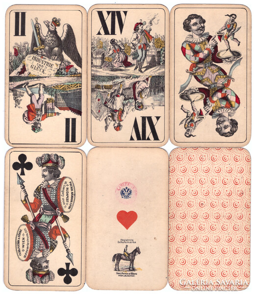 175. Tarokk kártya Piatnik Budapest Csengery utcza 11. 1903 körül