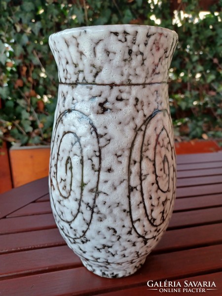 Ceramic vase - Hódmezővásárhely, large size retro