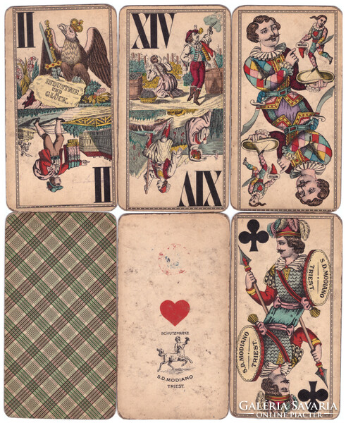 185. Tarokk kártya Modiano Triest 1900 körül