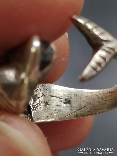 Delfines ezüst gyűrű