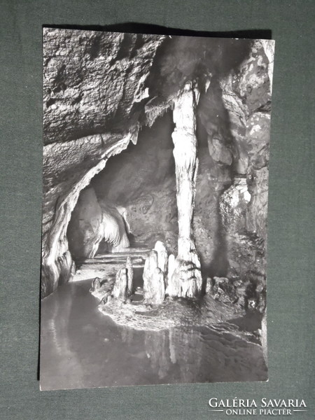 Postcard, aggtelek jósvafő, baradla stalactite cave, detail
